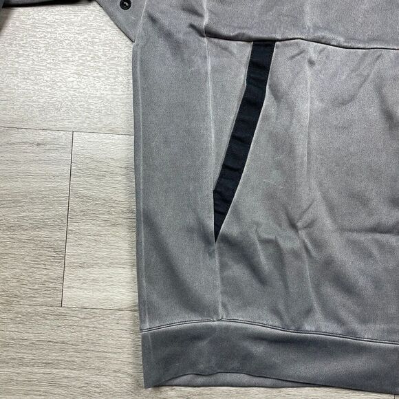 Nike Jacket Mens Medium Gray Washed Zip Sportwear Pockets - Picture 4 of 13